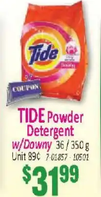 Jetro TIDE Powder Detergent w/ Downy offer