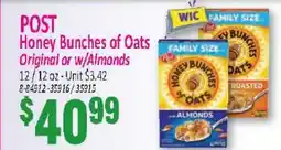 Jetro POST Honey Bunches of Oats offer