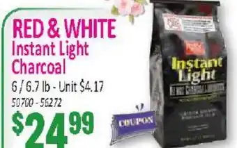 Jetro RED & WHITE Instant Light Charcoal offer