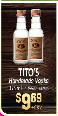 Jetro TITO'S Handmade Vodka offer