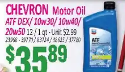 Jetro CHEVRON Motor Oil offer