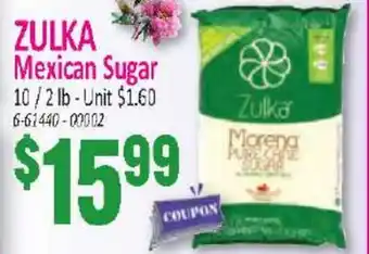 Jetro ZULKA Mexican Sugar offer