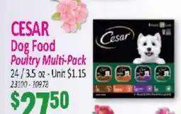Jetro CESAR Dog Food Poultry Multi-Pack offer