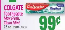 Jetro COLGATE Toothpaste Max Fresh, Clean Mint offer