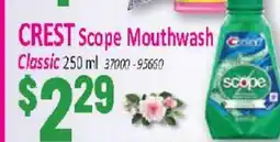 Jetro CREST Scope Mouthwash Classic offer