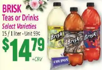 Jetro BRISK Teas or Drinks offer