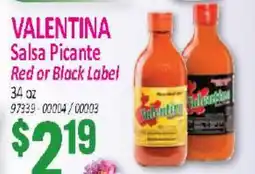 Jetro VALENTINA Salsa Picante Red or Black Label offer