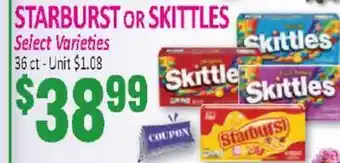 Jetro STARBURST OR SKITTLES offer