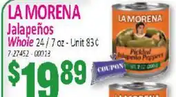 Jetro LA MORENA Jalapeños offer