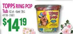 Jetro TOPPS RING POP offer