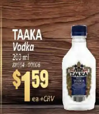 Jetro TAAKA Vodka offer