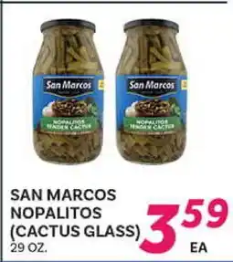 El Paso Grande SAN MARCOS NOPALITOS (CACTUS GLASS) offer