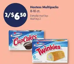 Family Dollar Hostess Multipacks offer