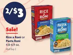 Family Dollar Rice a Roni or Pasta Roni offer