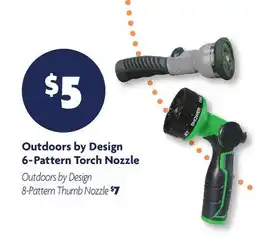 Family Dollar Outdoors by Design 6-Pattern Torch Nozzle offer