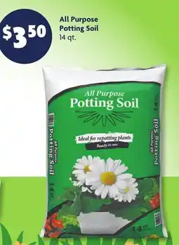 Family Dollar All Purpose Potting Soil offer