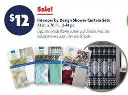 Family Dollar Interiors by Design Shower Curtain Sets offer