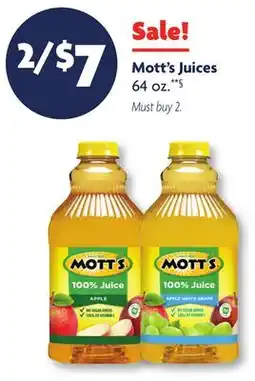 Family Dollar Mott's Juices offer
