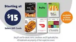 Family Dollar Select Gift Cards offer