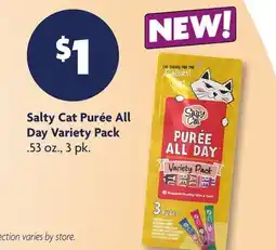 Family Dollar Salty Cat Purée All Day Variety Pack offer