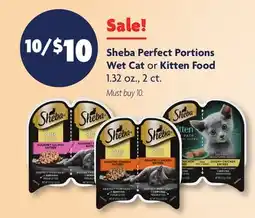 Family Dollar Sheba Perfect Portions Wet Cat or Kitten Food offer