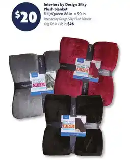 Family Dollar Interiors by Design Silky Plush Blanket offer