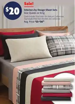 Family Dollar Interiors by Design Sheet Sets offer