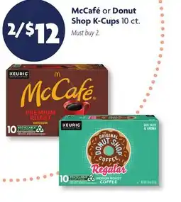 Family Dollar McCafé or Donut Shop K-Cups offer