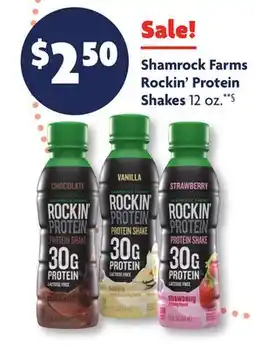 Family Dollar Shamrock Farms Rockin' Protein Shakes offer