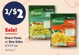Family Dollar Knorr Pasta or Rice Sides offer