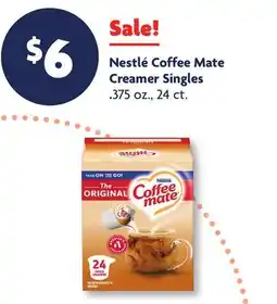Family Dollar Nestlé Coffee Mate Creamer Singles offer