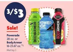 Family Dollar Powerade 28 oz. or BodyArmor 16-23.67 oz offer