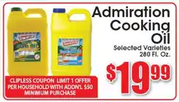 Supremo Foods Inc Admiration Cooking Oil offer