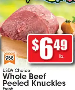Supremo Foods Inc USDA Choice Whole Beef Peeled Knuckles offer