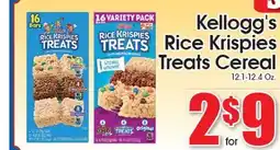 Supremo Foods Inc Kellogg's Rice Krispies Treats Cereal offer