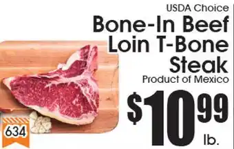 Supremo Foods Inc USDA Choice Bone-In Beef Loin T-Bone Steak offer
