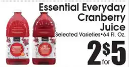 Supremo Foods Inc Essential Everyday Cranberry Juice offer