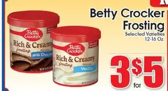 Supremo Foods Inc Betty Crocker Frosting offer