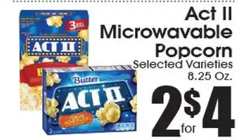 Supremo Foods Inc Act II Microwavable Popcorn offer