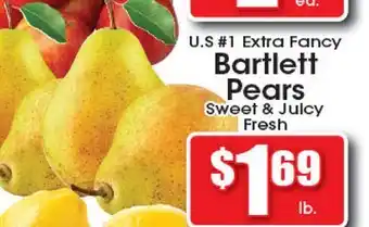 Supremo Foods Inc U.S. #1 Extra Fancy Bartlett Pears offer