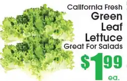 Supremo Foods Inc California Fresh Green Leaf Lettuce offer