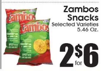 Supremo Foods Inc Zambos Snacks offer