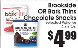 Supremo Foods Inc Brookside OR Bark Thins Chocolate Snacks offer