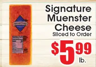 Supremo Foods Inc Signature Muenster Cheese offer