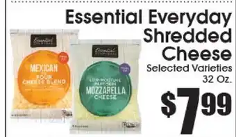 Supremo Foods Inc Essential Everyday Shredded Cheese offer