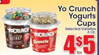 Supremo Foods Inc Yo Crunch Yogurts Cups offer
