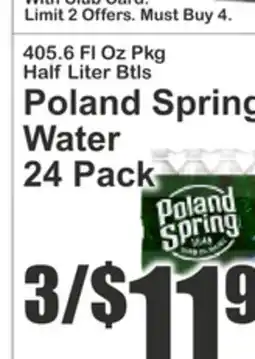 Key Food Poland Spring Water offer