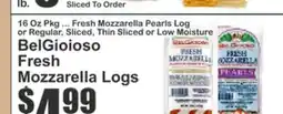 Key Food BelGioioso Fresh Mozzarella Logs offer