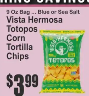 Key Food Vista Hermosa Totopos Corn Tortilla Chips offer