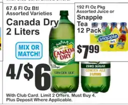 Key Food Canada Dry 2 Liters offer
